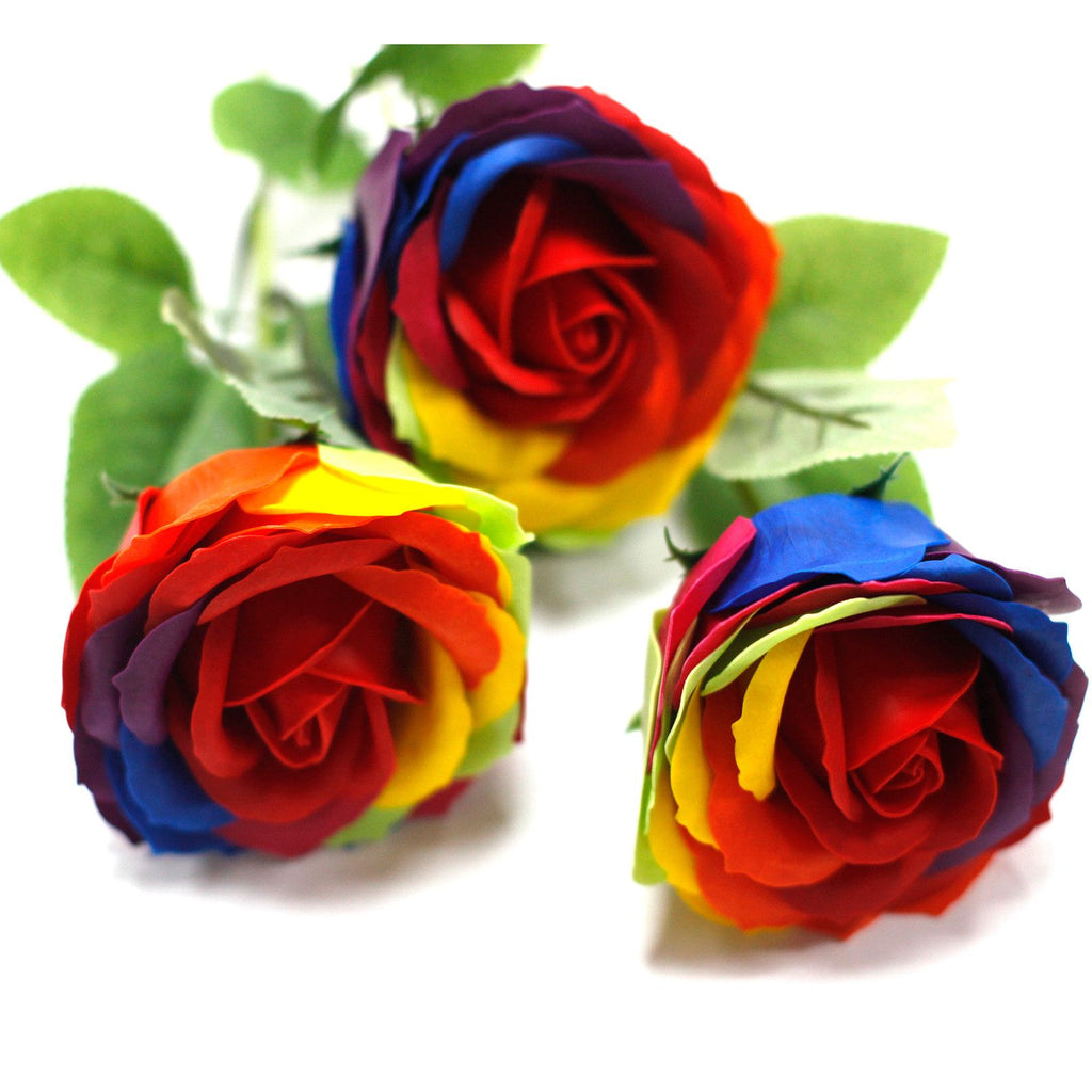 Luxury Soap Flower Rainbow for Relaxing Baths and Gifts