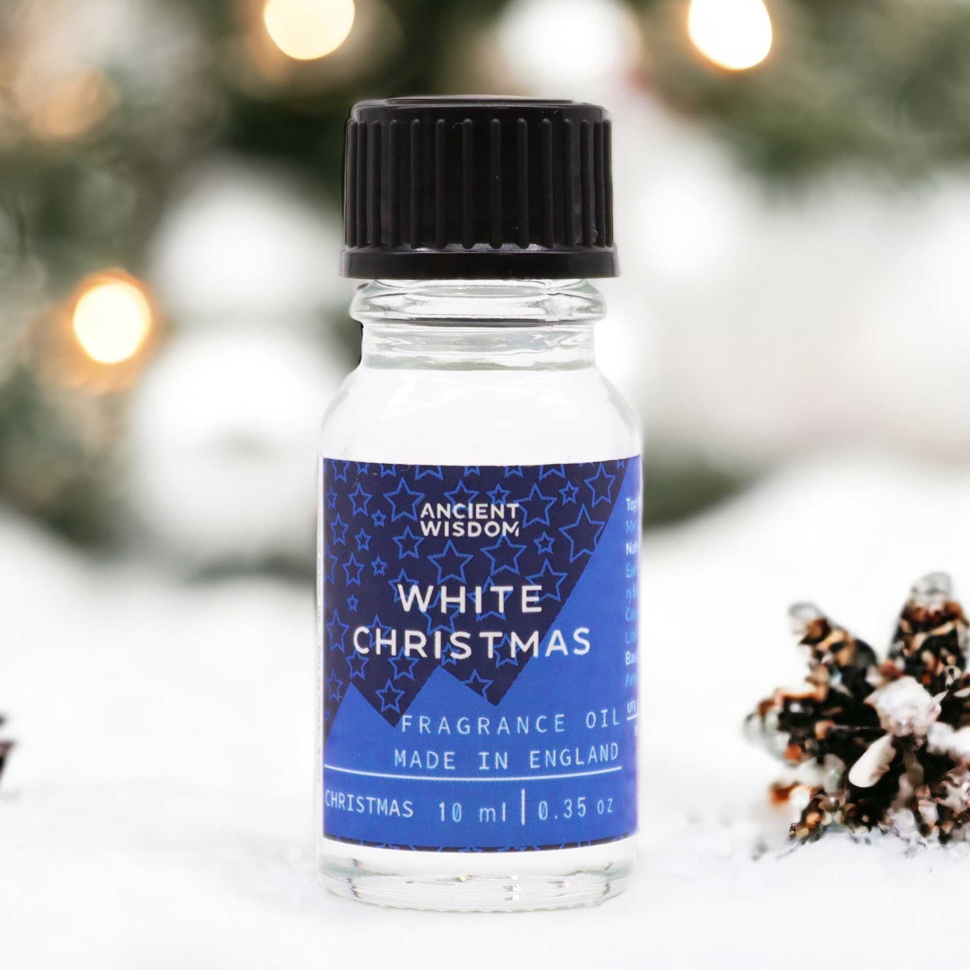White Christmas Fragrance Oil 10ml for Enchanting Festive Aromas