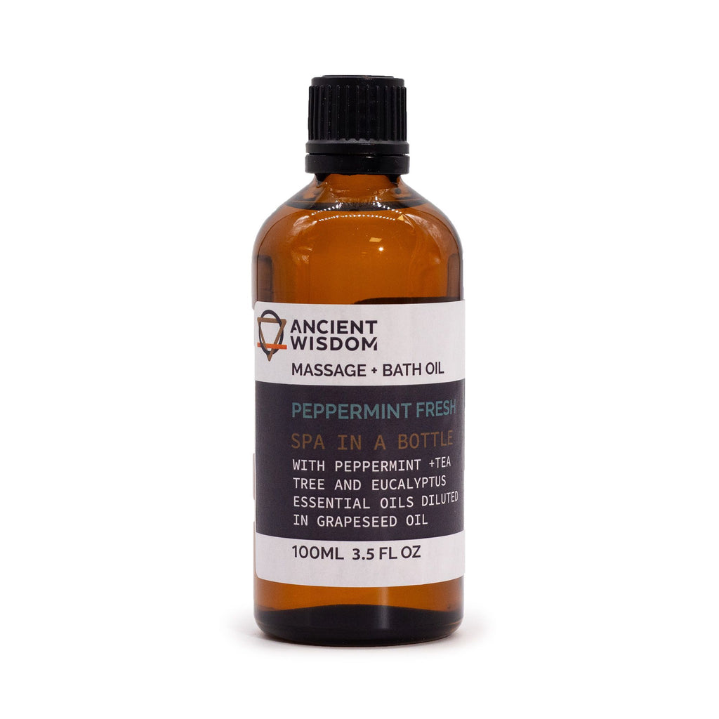 Peppermint Fresh Massage Oil 100ml for Relaxing and Refreshing Use