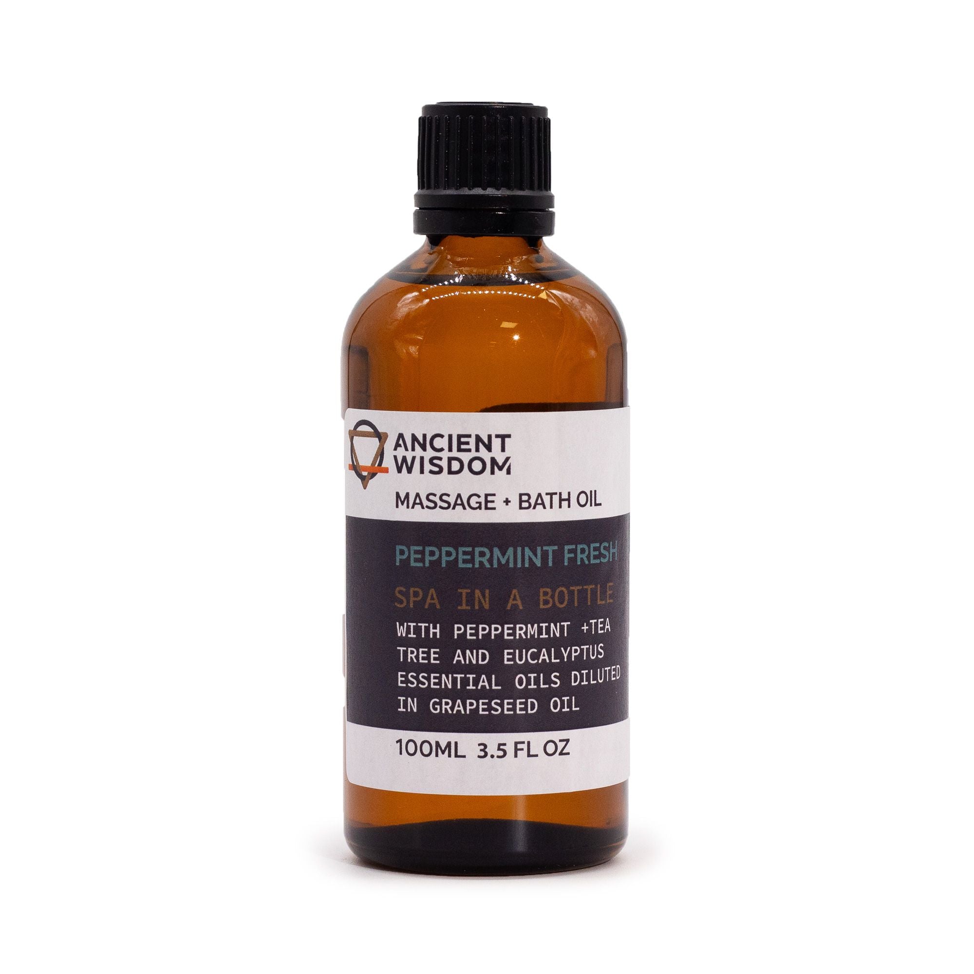Peppermint Fresh Massage Oil 100ml for Relaxing and Refreshing Use