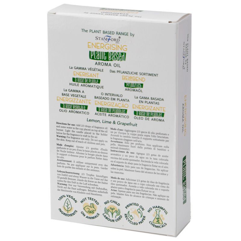Plant Based Aroma Oil Energising for Refreshing Home Fragrance