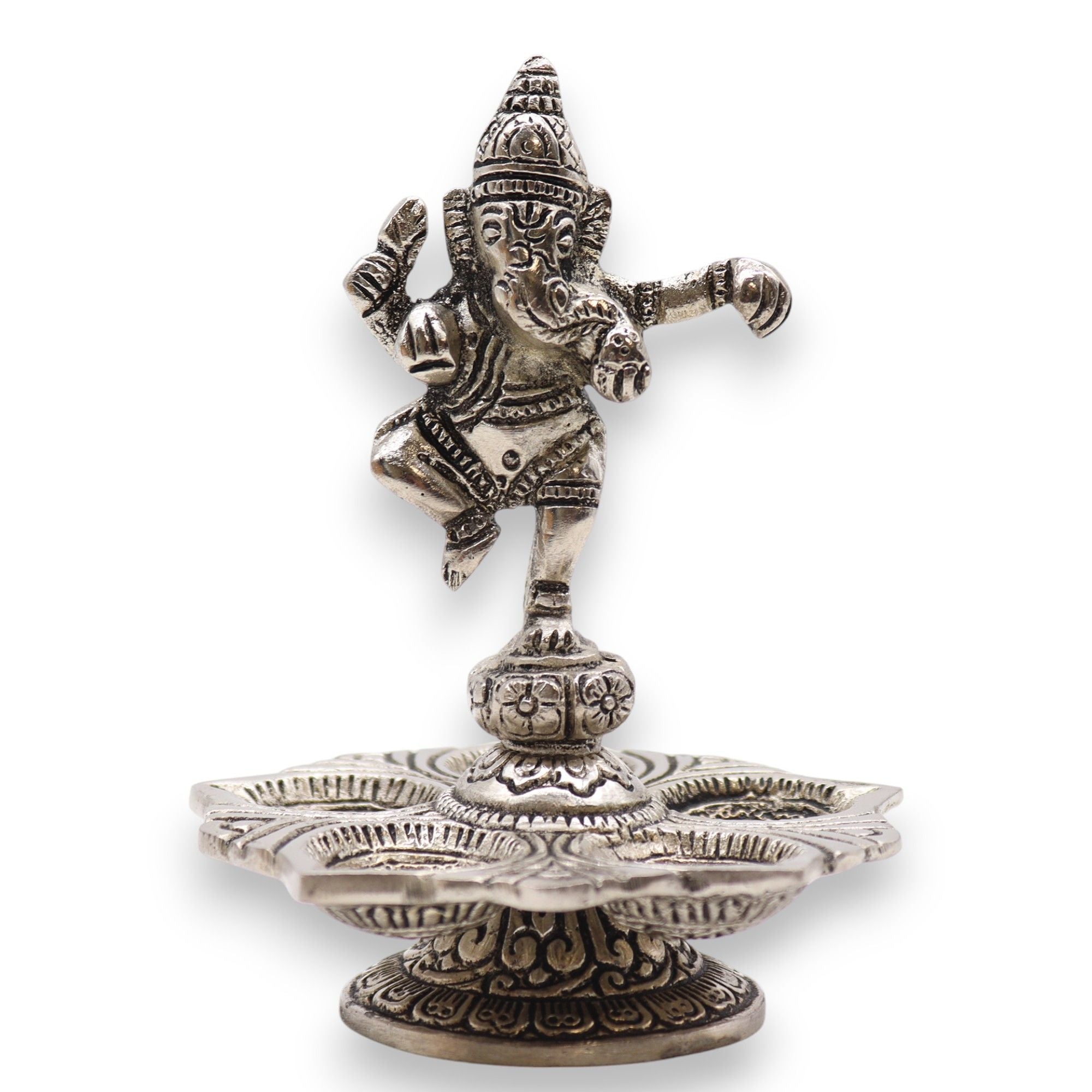Dancing Ganesha Incense Holder for Home Decor and Meditation