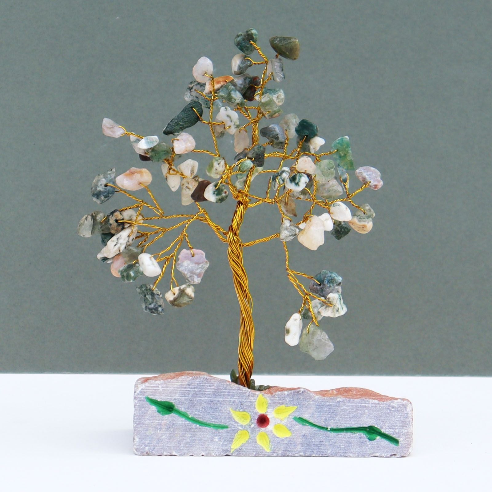 Tree Agate Gemstone Tree 80 Stone Decorative Display