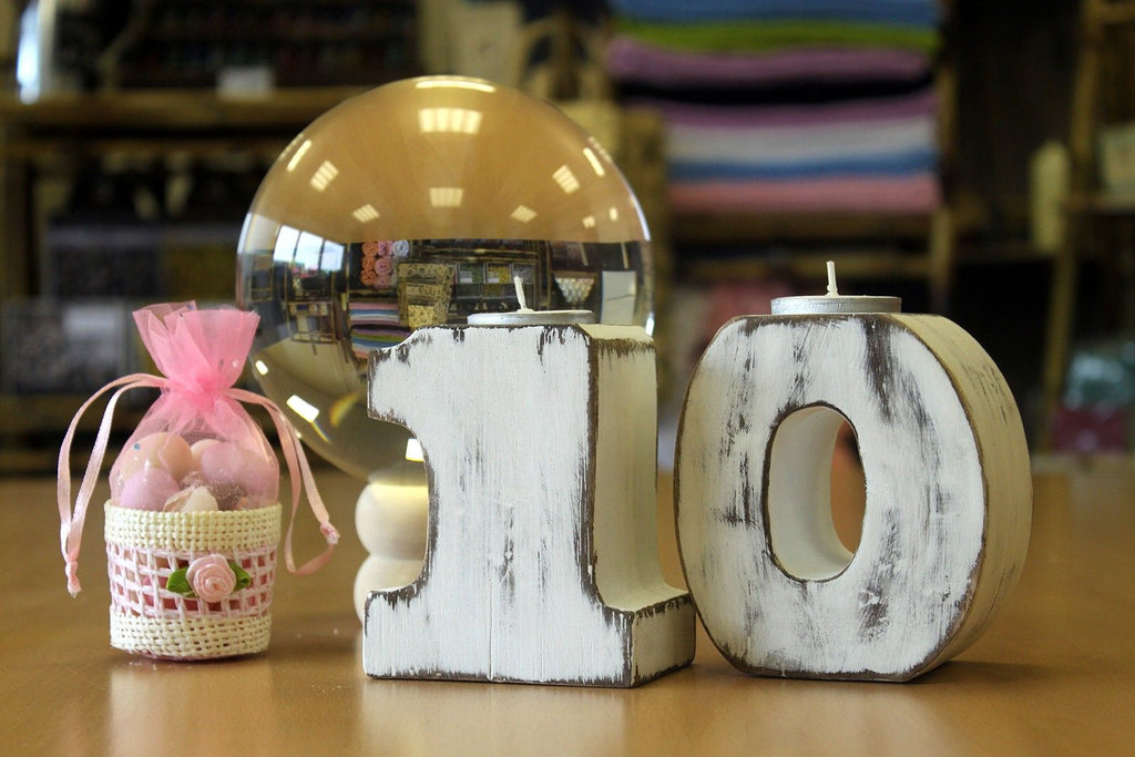 Wooden Birthday Number Candle Holder No.0 for Celebrations
