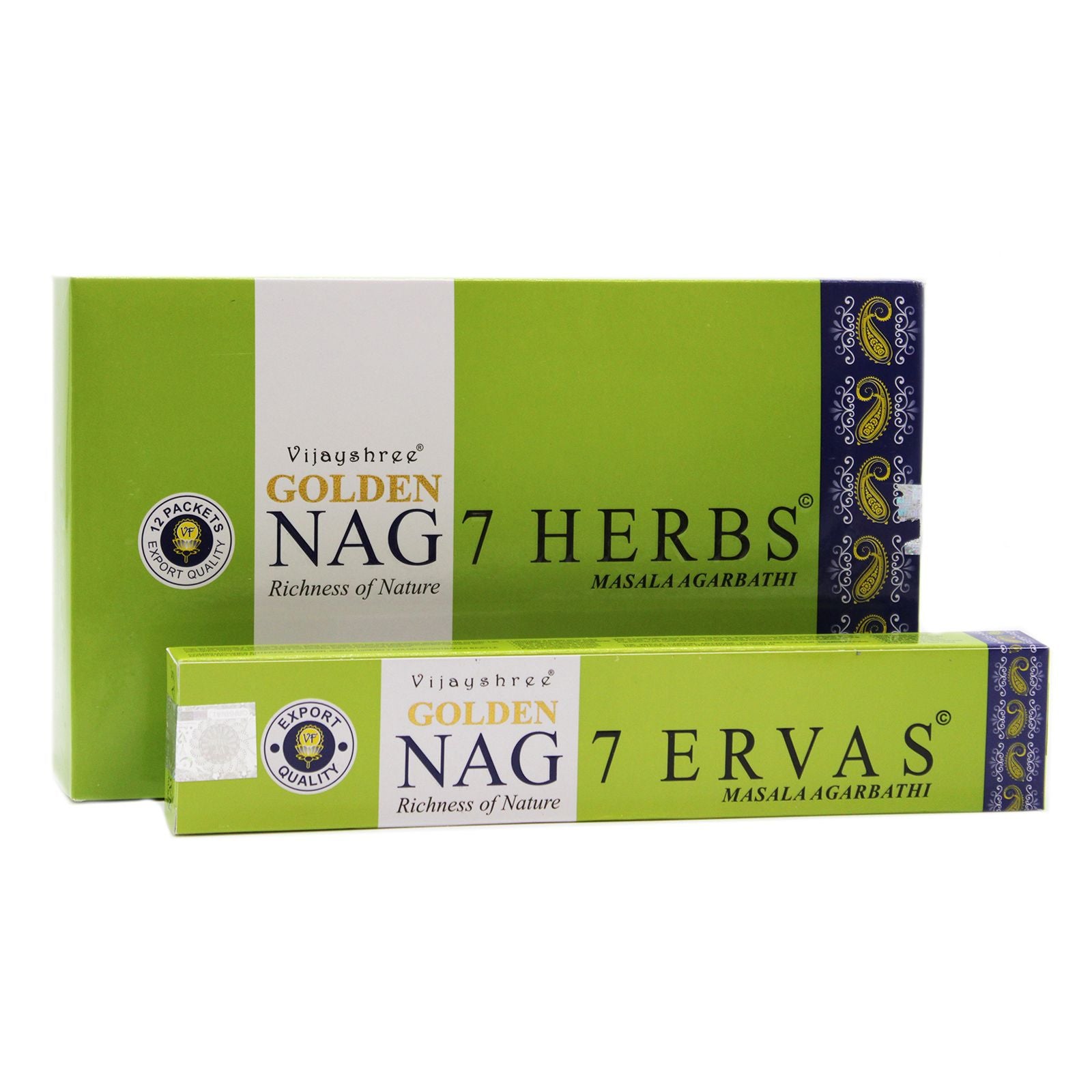 15g Golden Nag Seven Herbs Incense Sticks for Aromatic Use