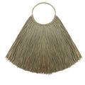 Large Seagrass Fan Wall Decor Natural Bohemian Style Art Piece