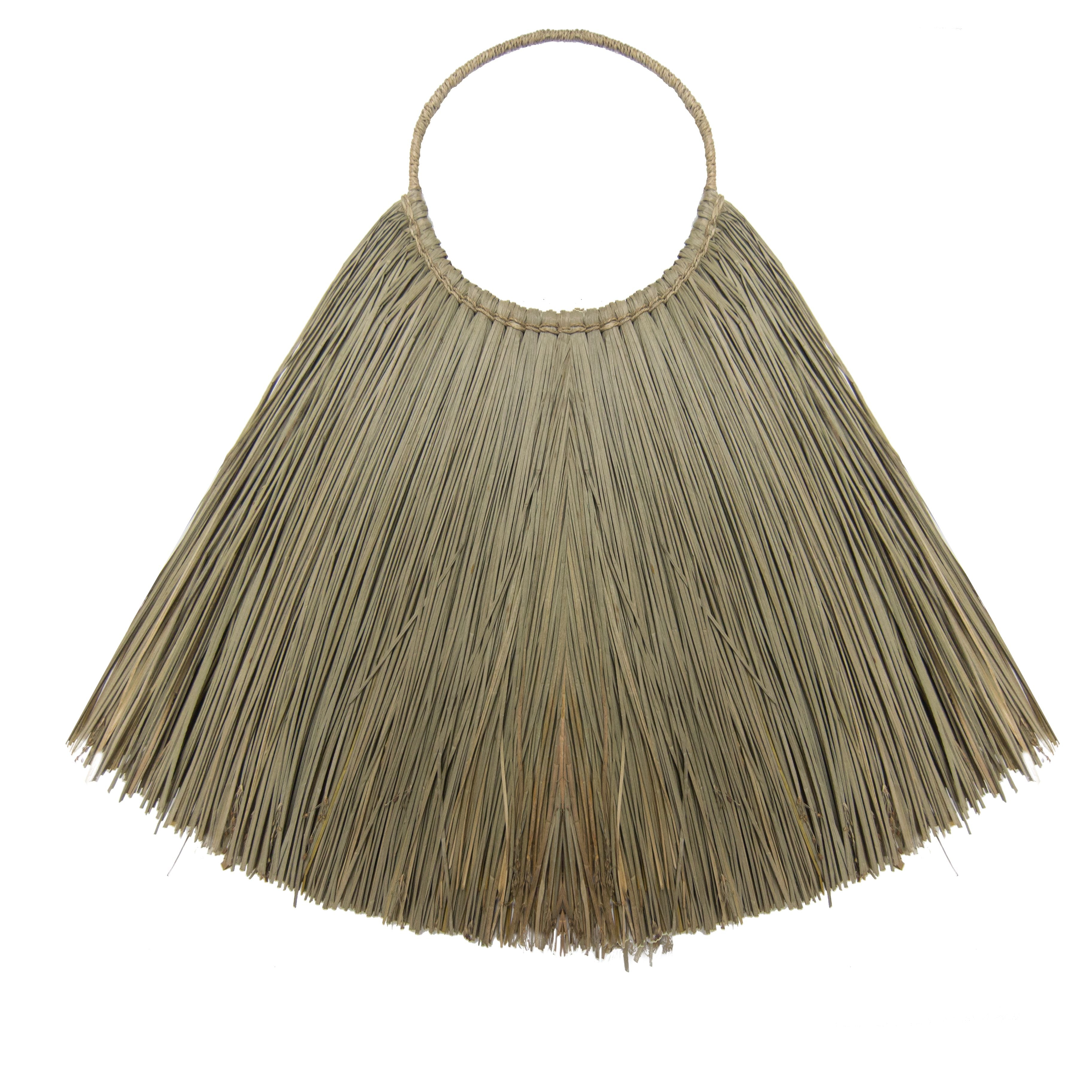 Large Seagrass Fan Wall Decor Natural Bohemian Style Art Piece