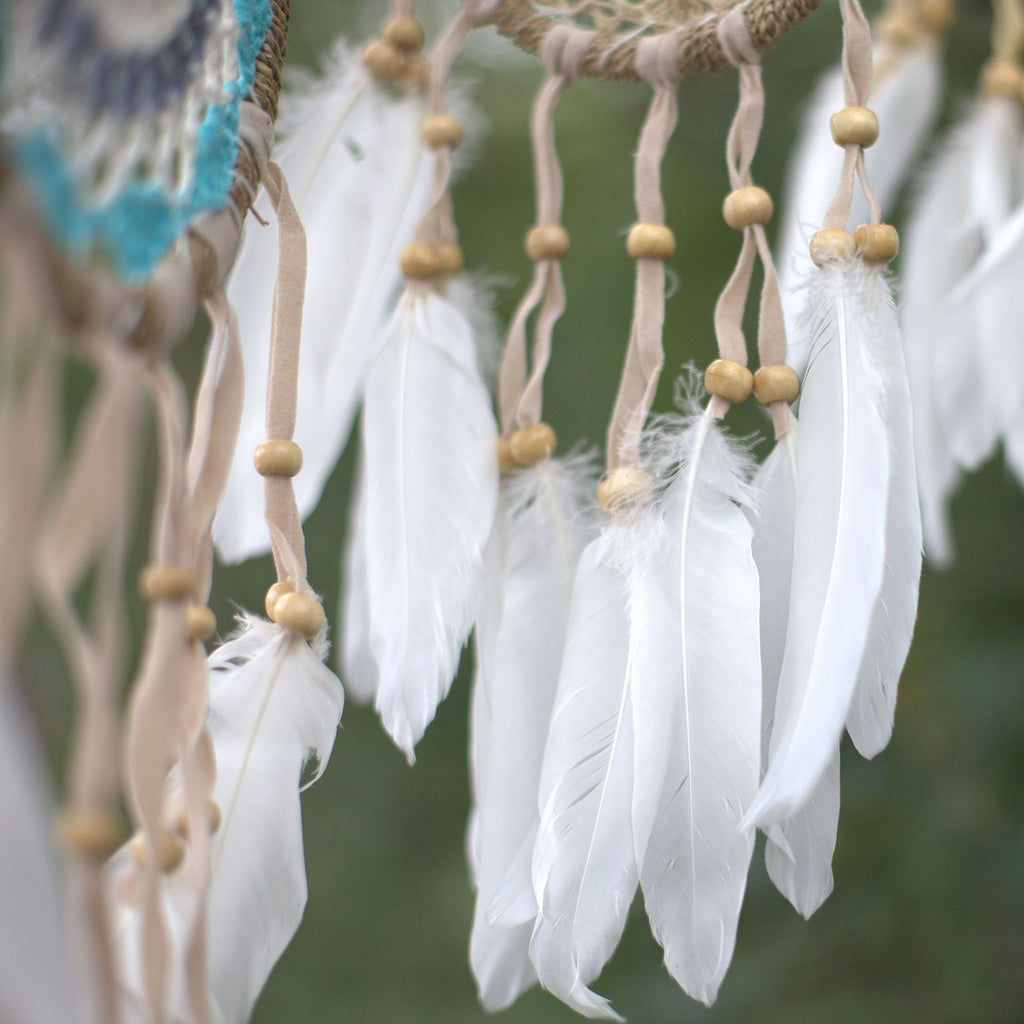 Pastel Pink Macramé Dream Catcher 16cm for Charming Decor