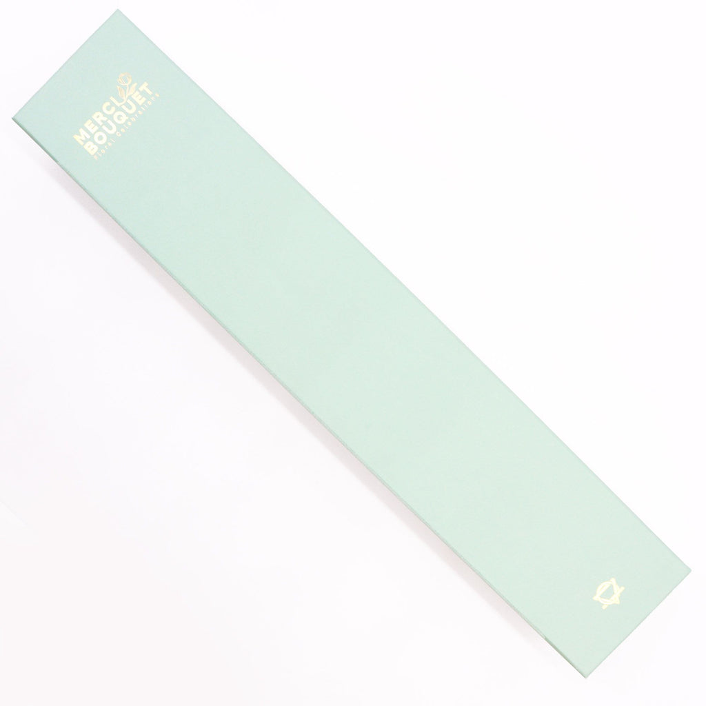 Extra Long Box Wedding Blessings Gift Set with White and Ivory Flowers
