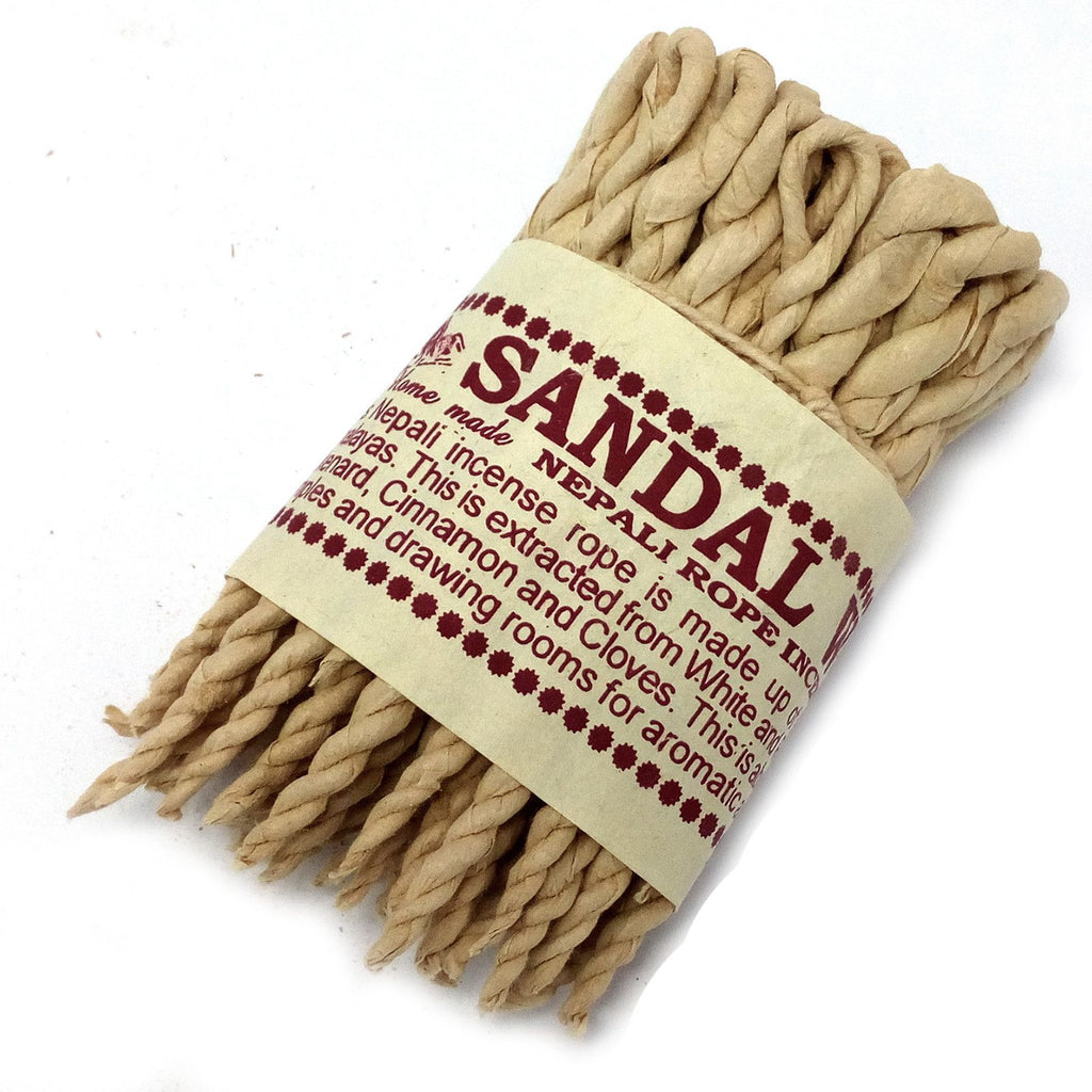 Pure Herbs Sandalwood & Spice Rope Incense for Home Fragrance