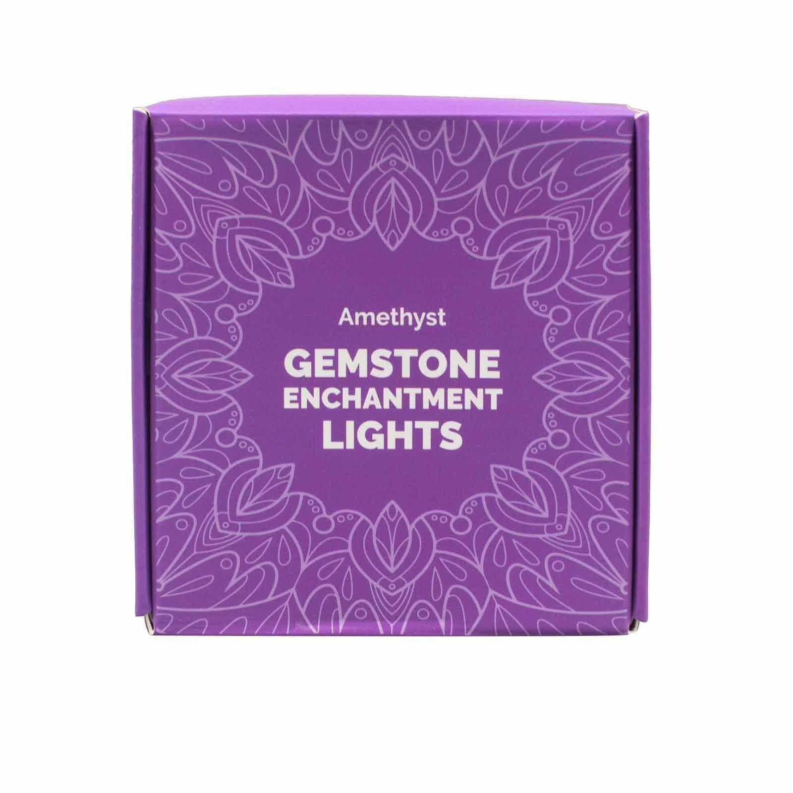 Gemstone Enchantment Lights with Amethyst Crystal Design