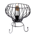 Low Industrial Iron Lamp with Cable and Bulb for Home Decor