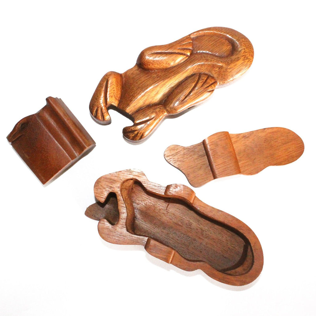 Bali Magic Box Gecko Puzzle Box Ideal for Unique Gift Giving