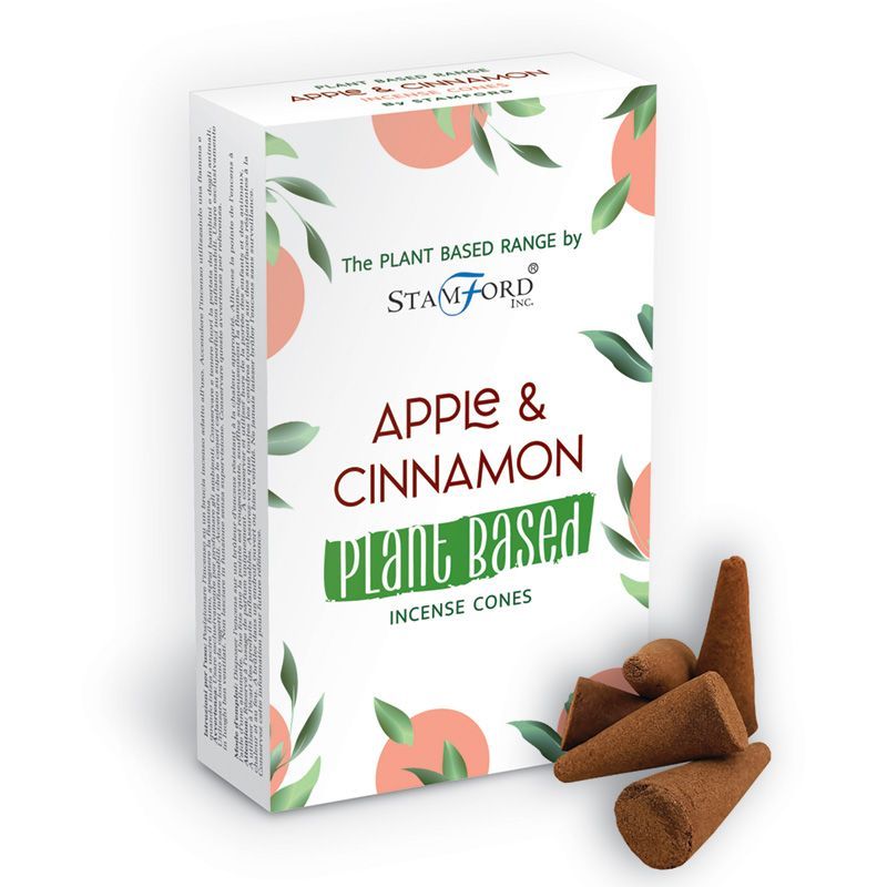 Plant Based Incense Cones Apple & Cinnamon for Home Fragrance