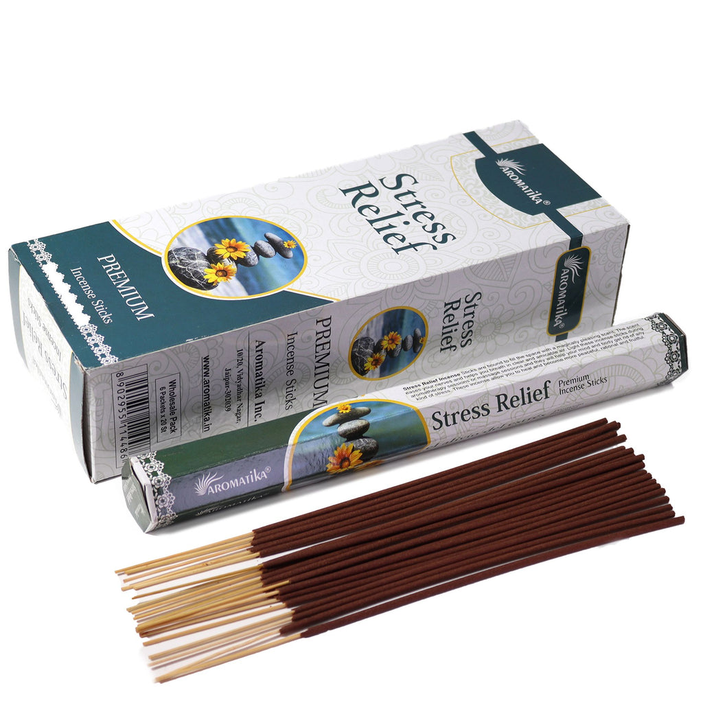 Aromatika Charcoal Free Hex Incense Sticks for Stress Relief