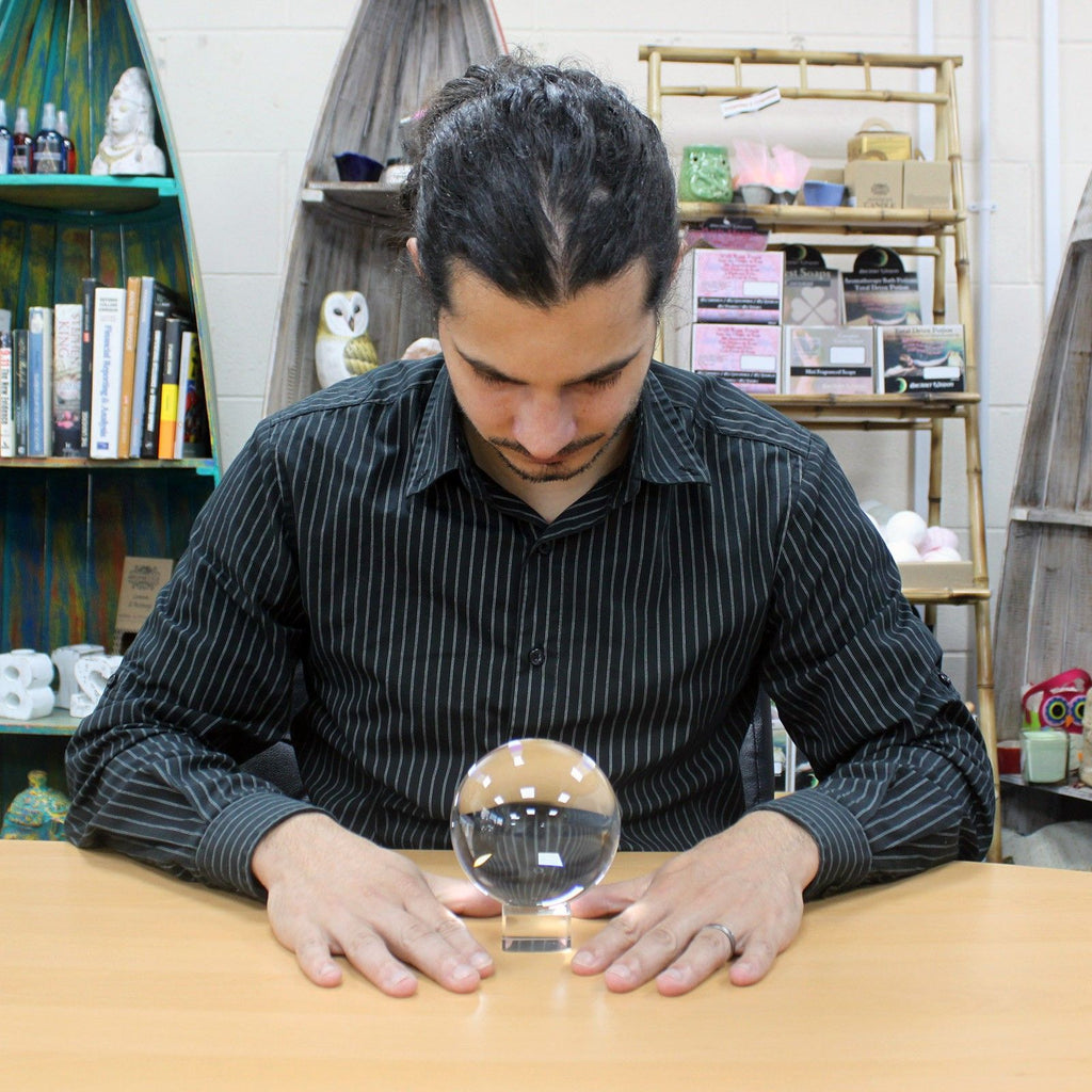 Crystal Ball on Stand 100mm for Stunning Decorative Displays