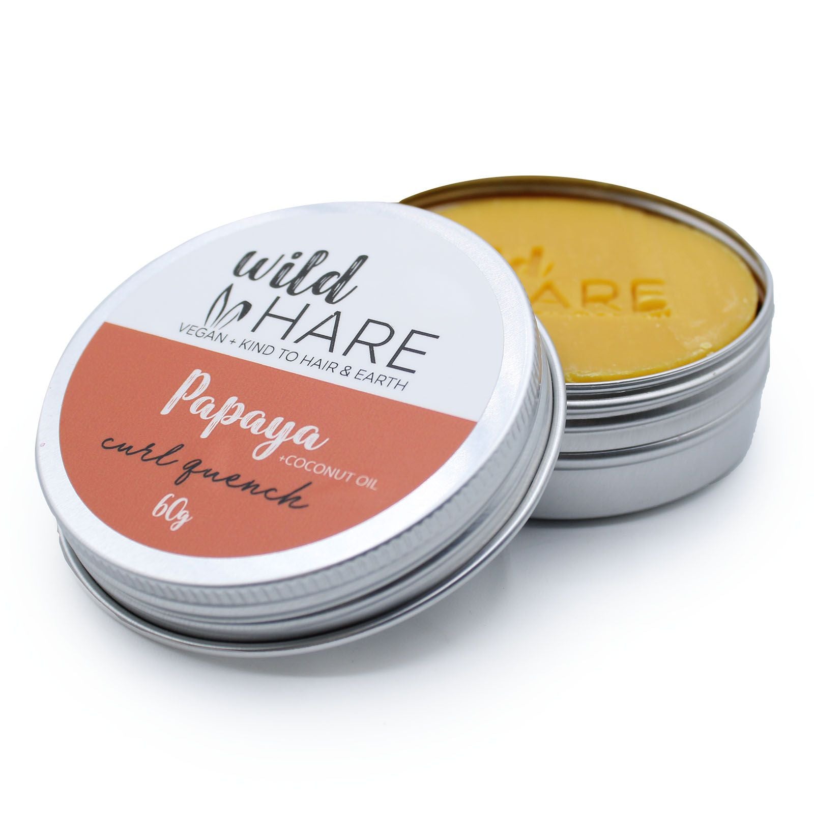 Wild Hare Solid Shampoo 60g Pappaya for Refreshing Hair Care