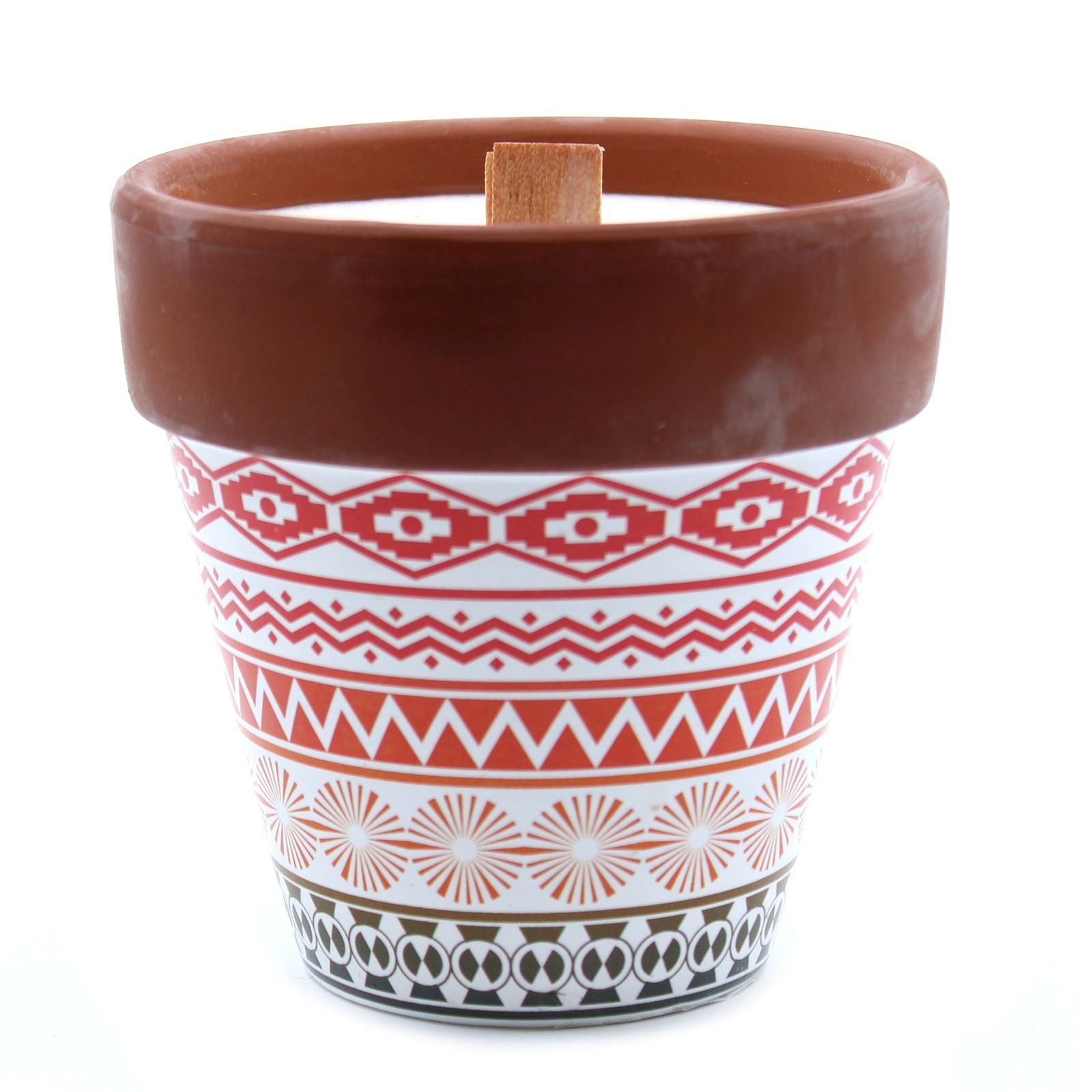Agnes + Cat Mint Herb Garden Candle in Rustic Terracotta Pot
