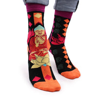 Hop Hare Bamboo Socks S/M - Pink Buddha & LotusÂ