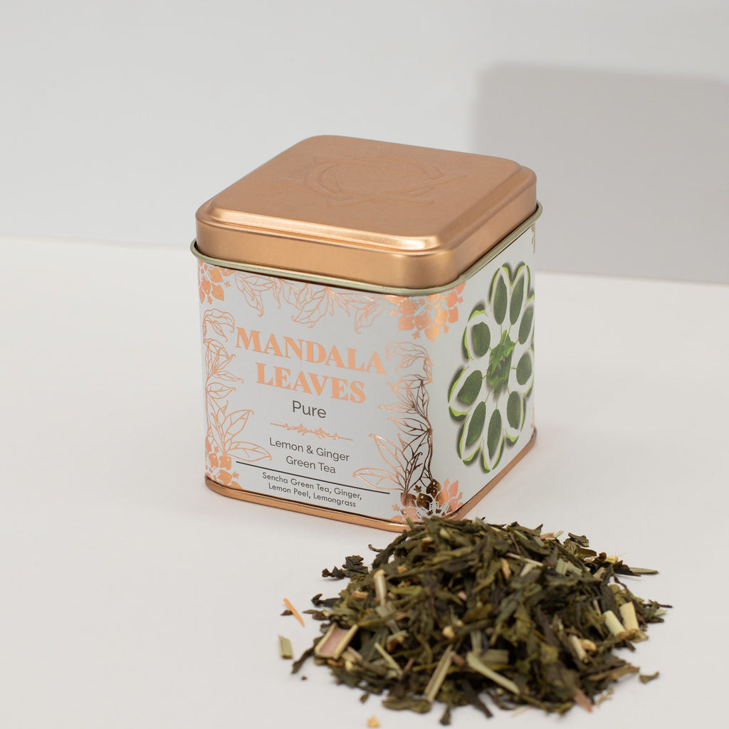 50g Classic Green Tea with Lemon and Ginger for Refreshing Moments