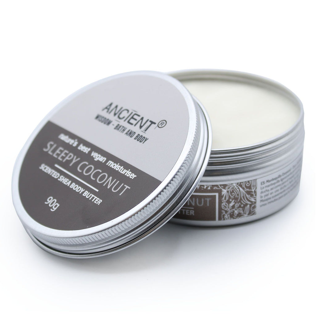 Scented Shea Body Butter 90g Sleepy Coconut for Luxuriously Soft Skin