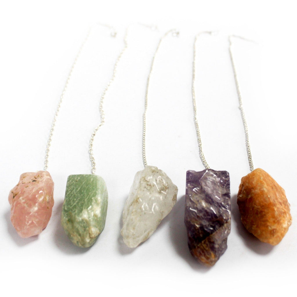 Natural Stone Pendulums Assorted for Dowsing and Divination