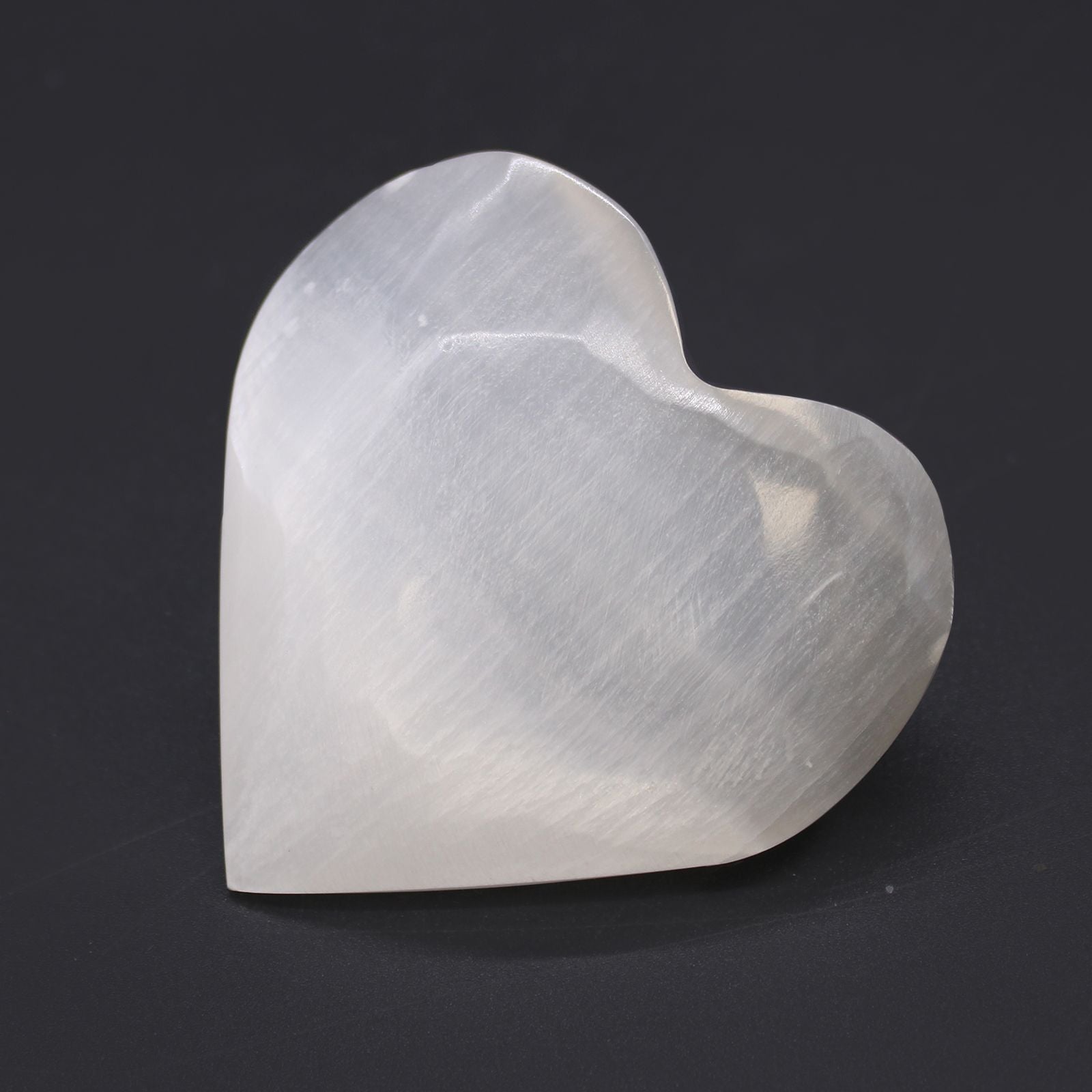 Selenite Heart Decorative Piece 7 to 8cm for Home Decor