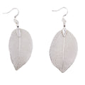 Bravery Leaf Earrings Unique Silver Leaf Jewellery for Nature Lovers