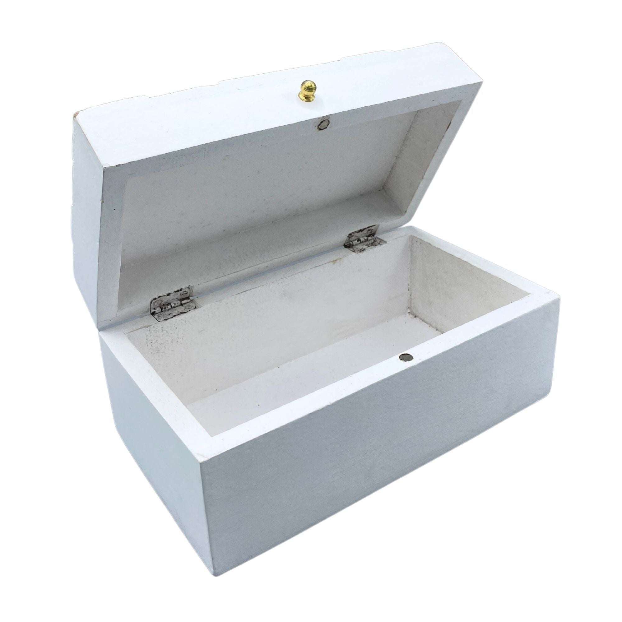 Vintage Deco Multi Purpose Box with Elegant White Diamonds Design