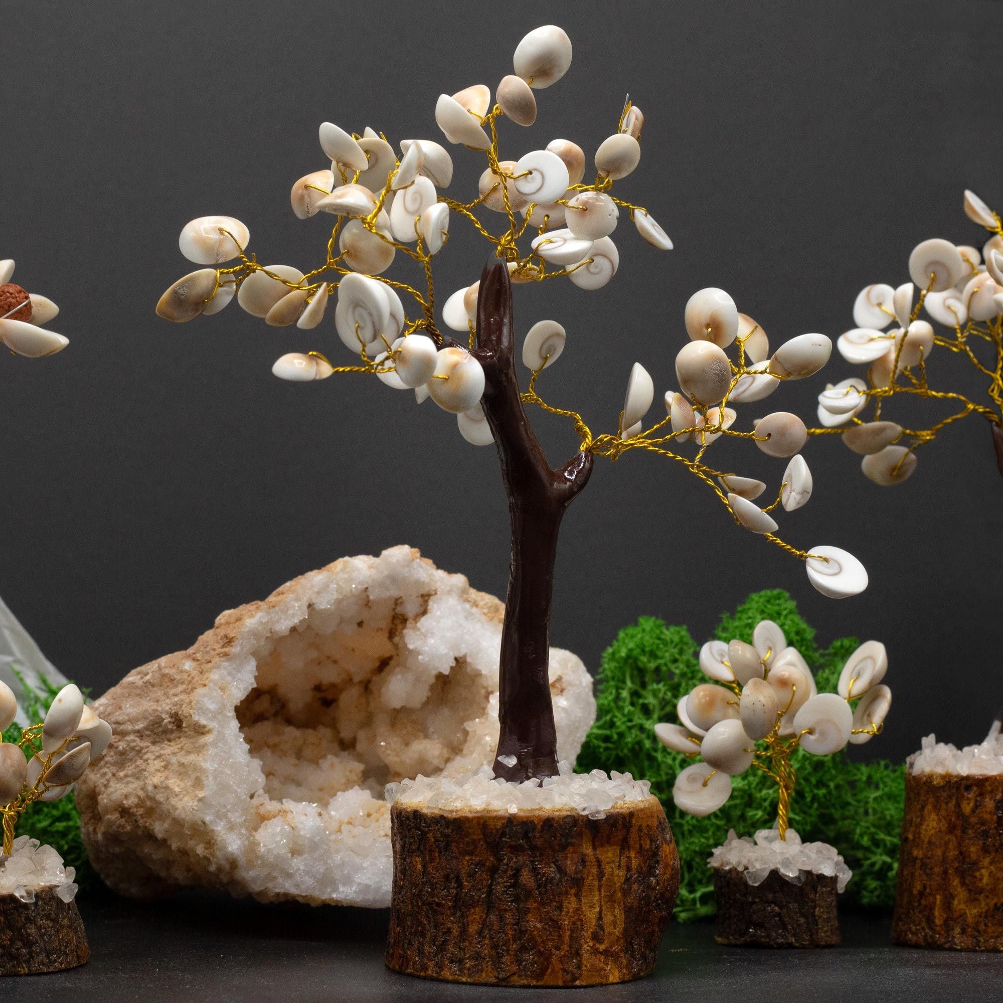 Large Gomati Chakra Circle Stone Tree with 60 Decorative Stones