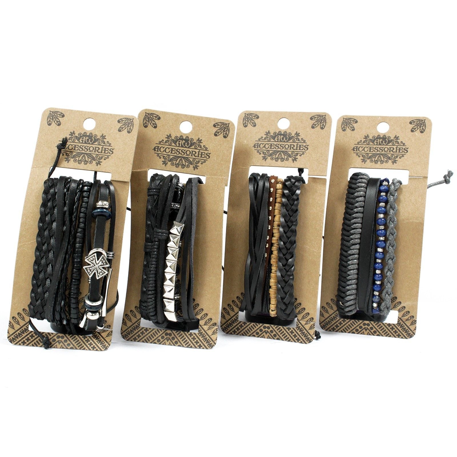 Stylish Mens Bracelet Sets in Black and Macho for Trendy Looks