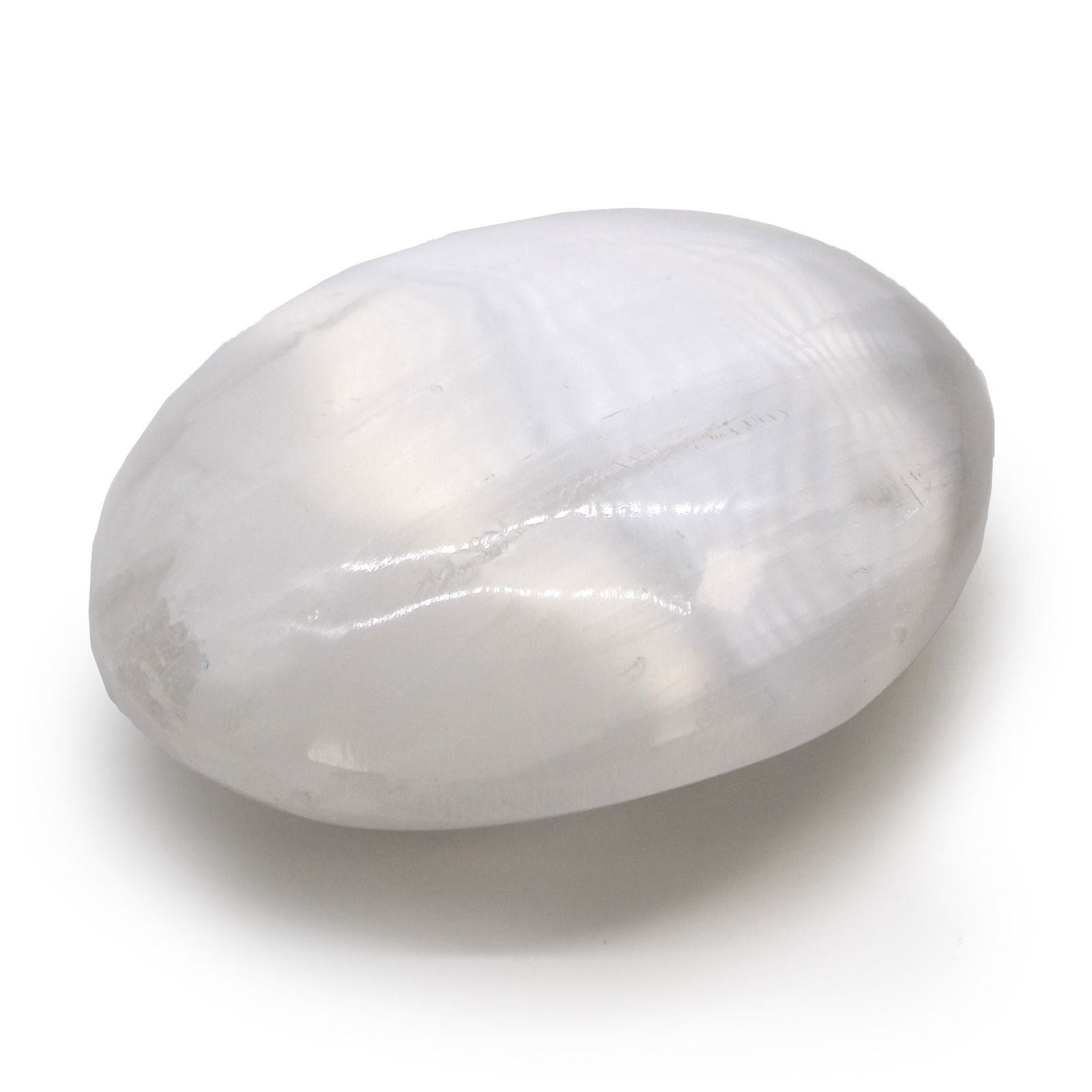 Selenite Palm Stone 6.5 cm Stunning Crystal for Home Display