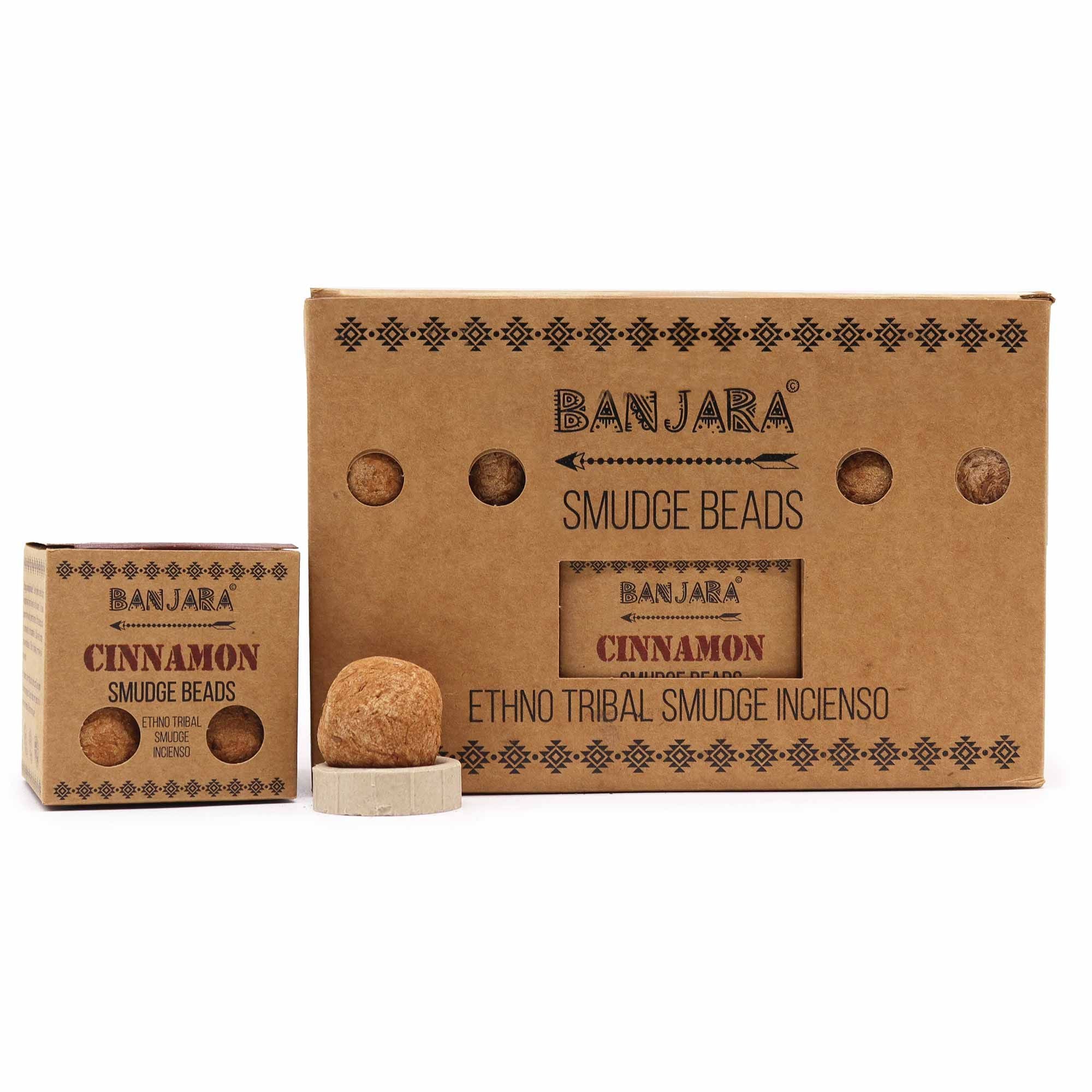 Banjara Smudge Beads in Cinnamon for Home Decor and Spiritual Rituals