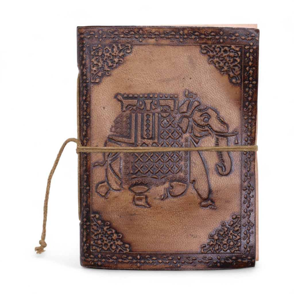Assorted Leather Notebooks with Unique Embossed Designs