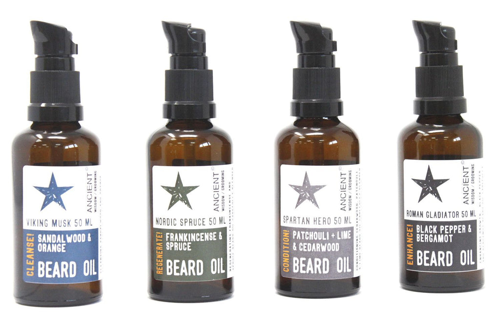 50ml Roman Gladiator Beard Oil with Black Pepper and Bergamot