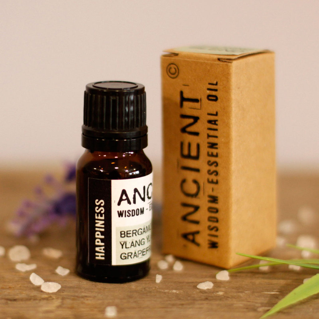 Happiness Essential Oil Blend Boxed 10ml for Mood and Energy Boost