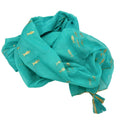 Nomad Sari Pareo in Turquoise & Gold Fish Print for Summer Style