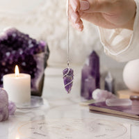 Raw Gemstone Pendulum - Amethyst