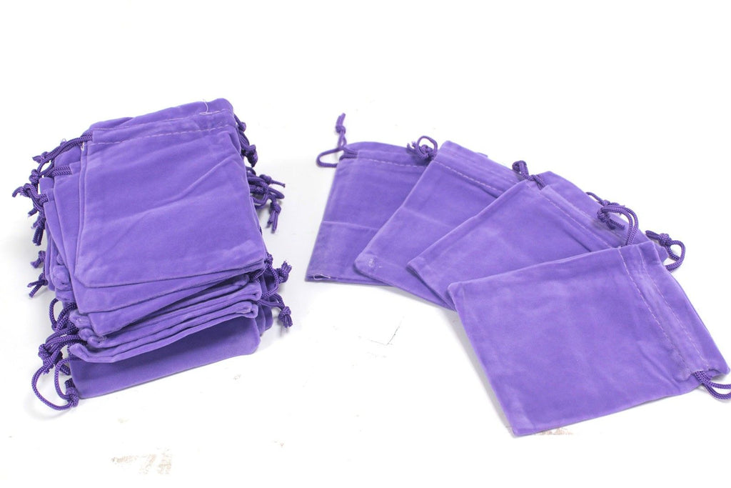Quality Velvet Pouch in Purple for Storing Small Items Safely