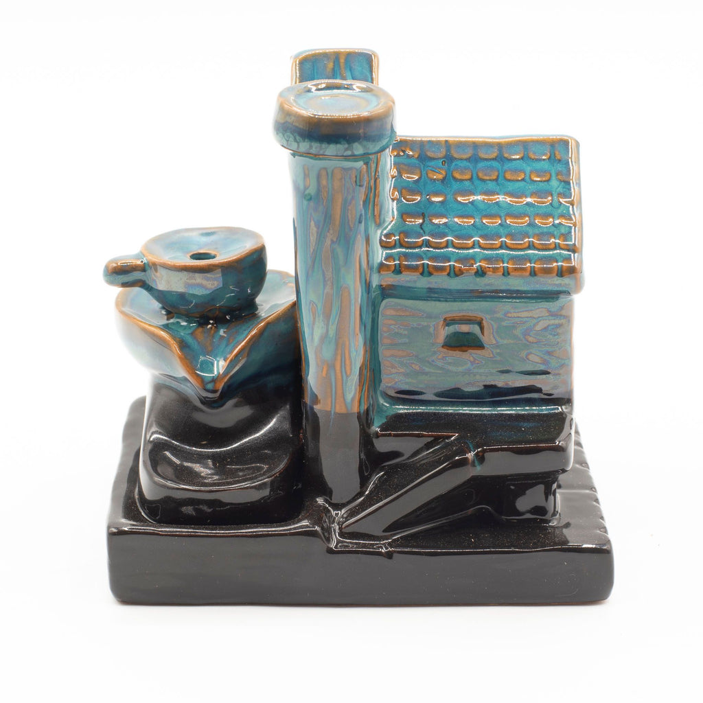 Backflow Incense Burner Watermill House for Relaxation and Calm