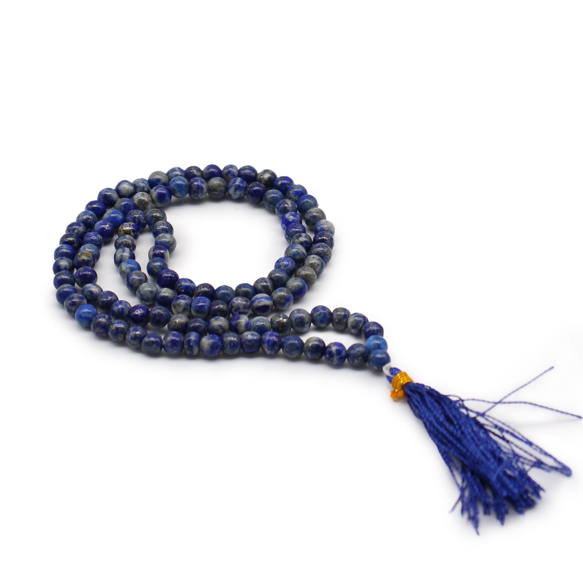 108 Bead Mala with Lapis Gemstone for Japa Practice