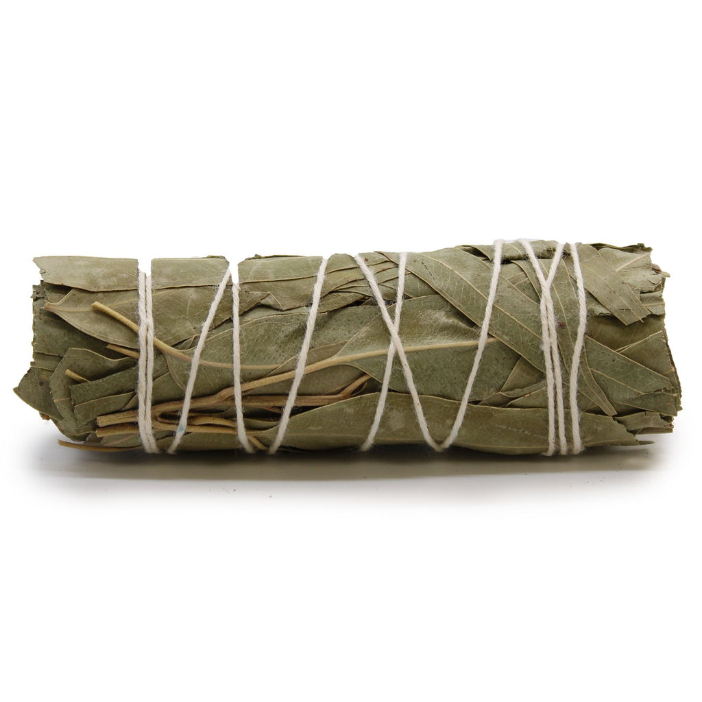 Smudge Stick White Sage and Eucalyptus 10 cm for Cleansing Spaces