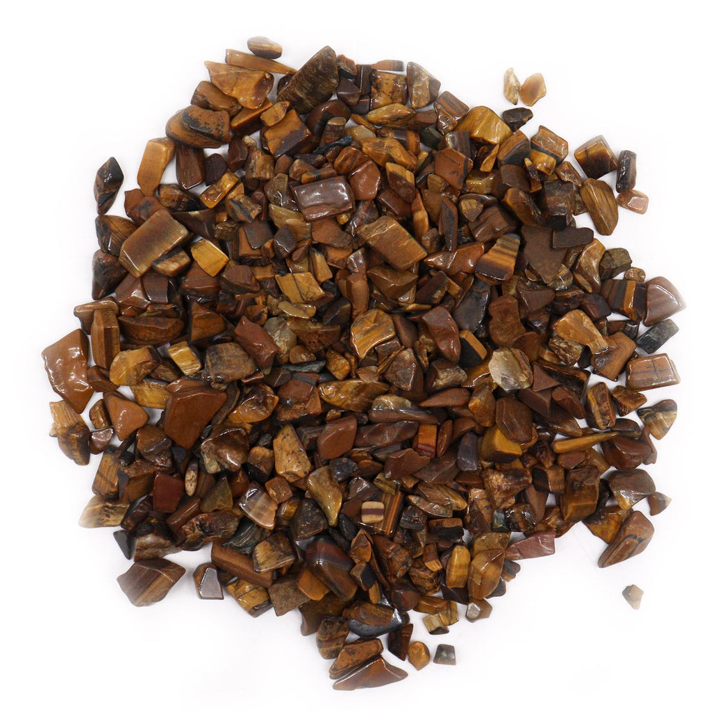 Tiger Eye Gemstone Chips Bulk 1KG for Crafting and Home Decor