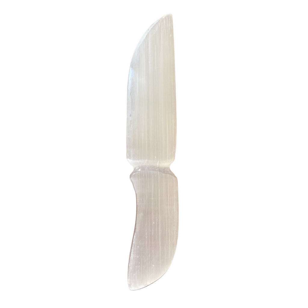 Selenite Ritual Knife Classic for Ceremonial Use and Display
