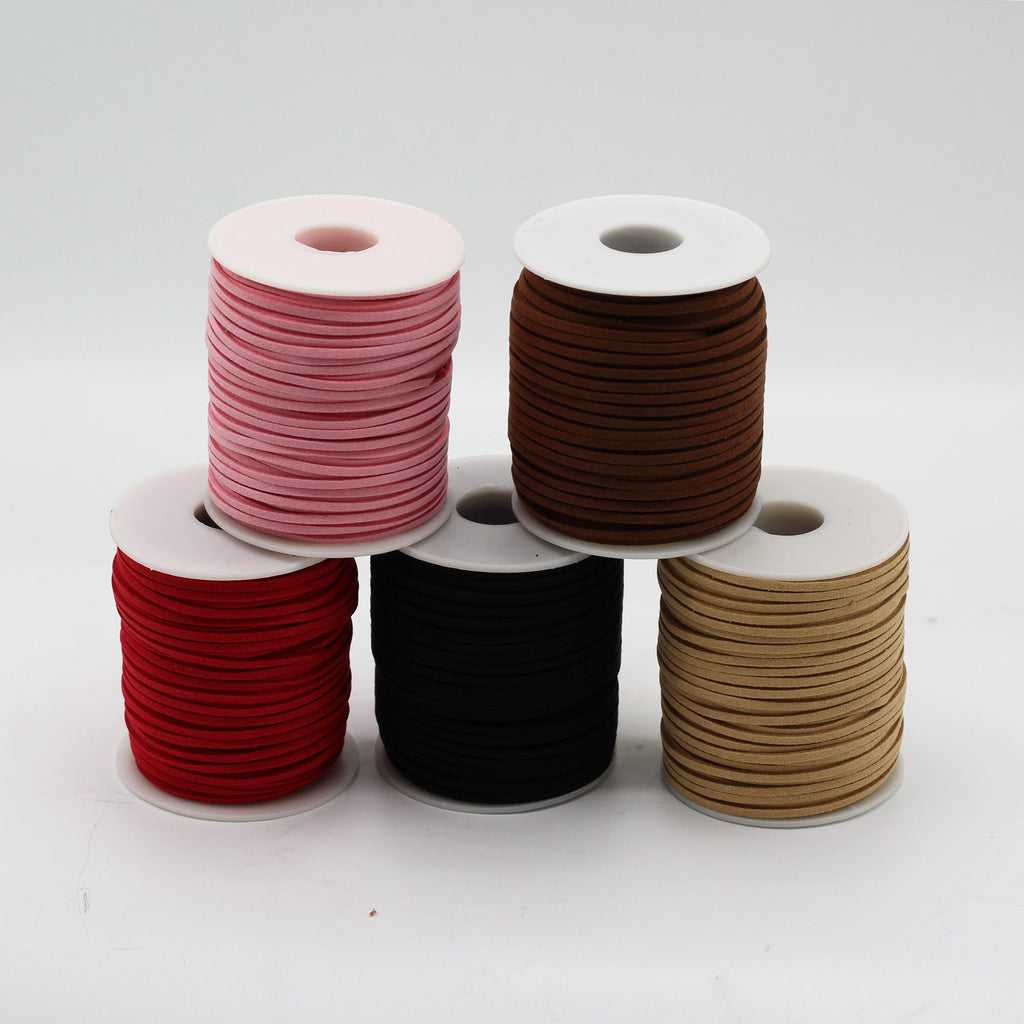 Bulk Roll Pendant Cord 2.5mm x 45m Black for Jewellery Making