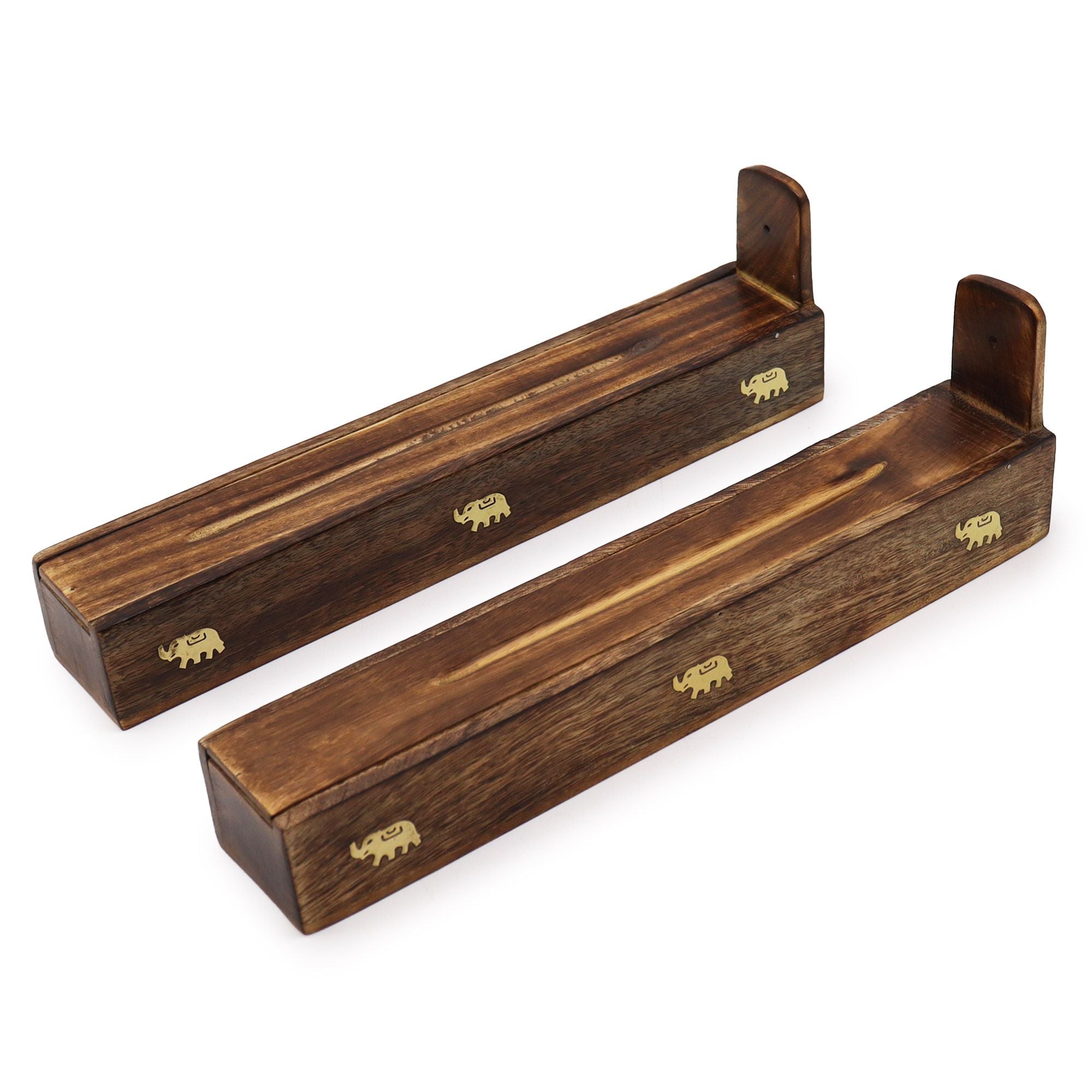 Mango Wood Incense Box with Assorted Designs for Home Decor