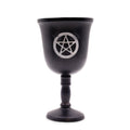 Iron Ritual Goblet with Pentagon Design for Spiritual Practices