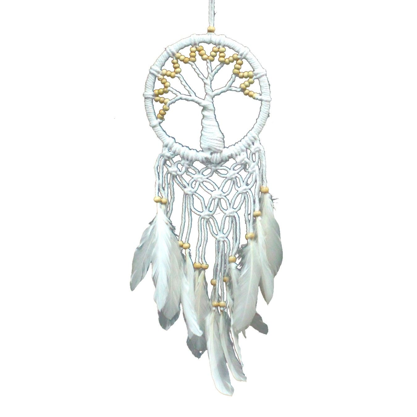 Tree of Life Dreamcatcher Pure and Natural 16cm for Home Decor