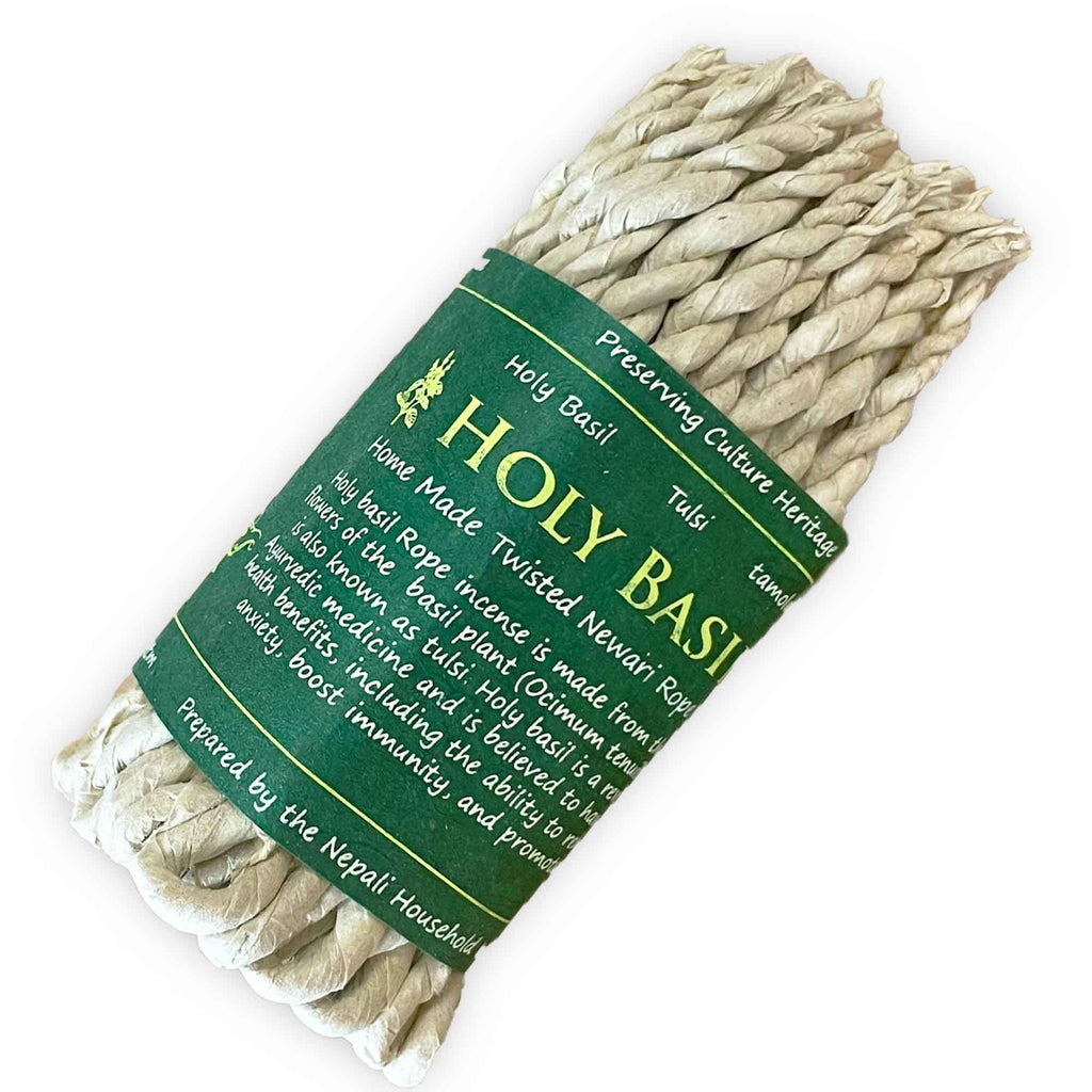 Pure Herbs Rope Incense Holy Basil for Aromatic Home Fragrance