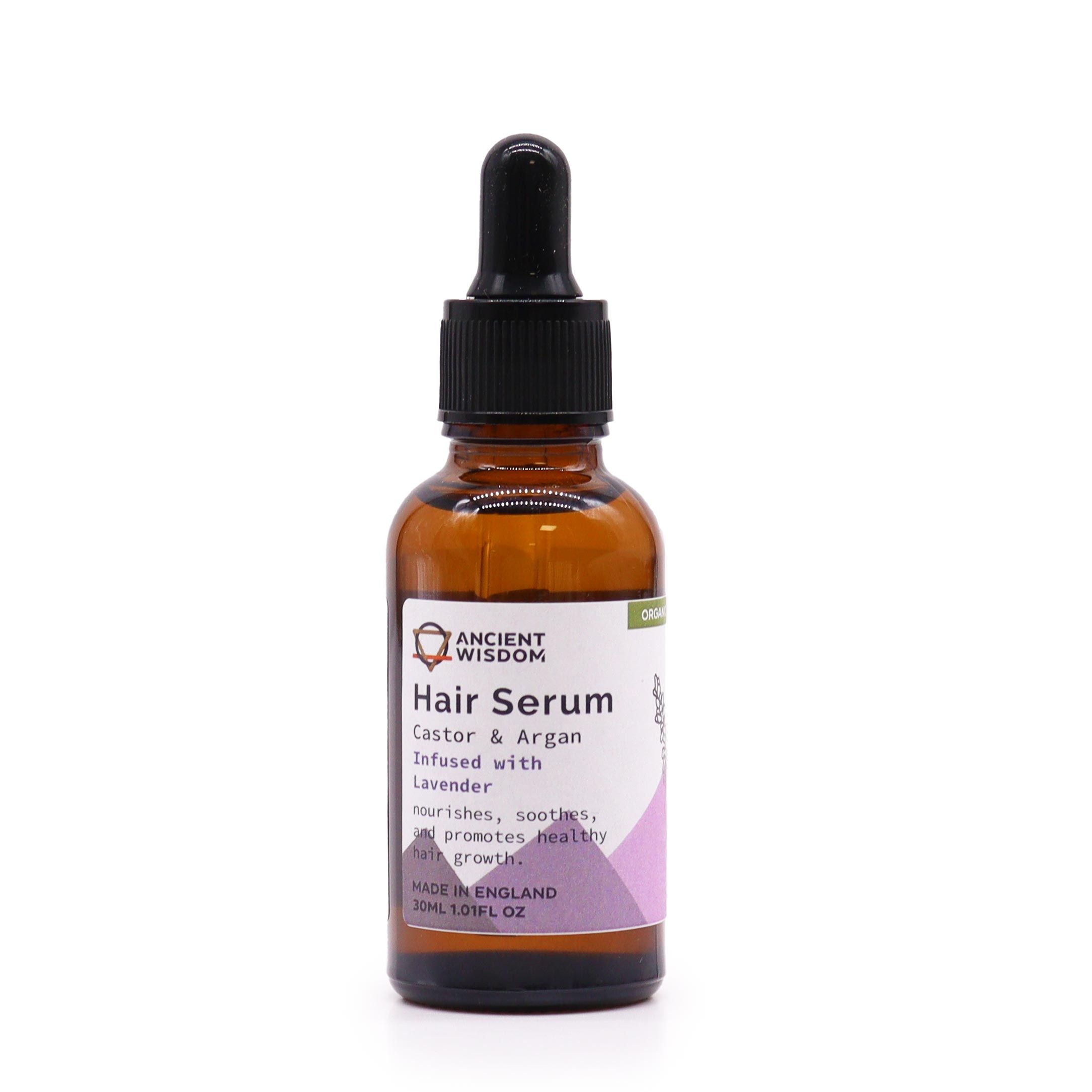 Organic Lavender Hair Serum 30ml for Nourished Hair Care